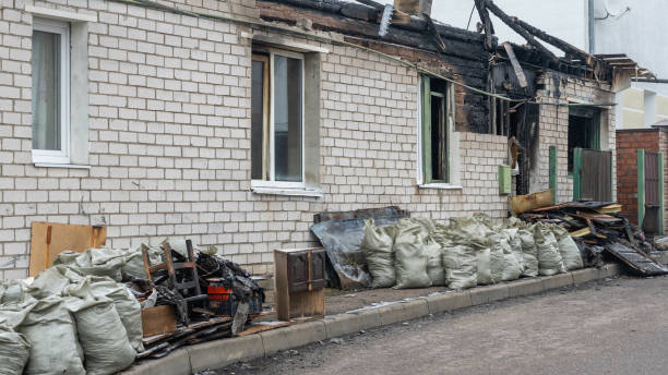 Professional Fire Damage Removal technician working in Kimball, MN
